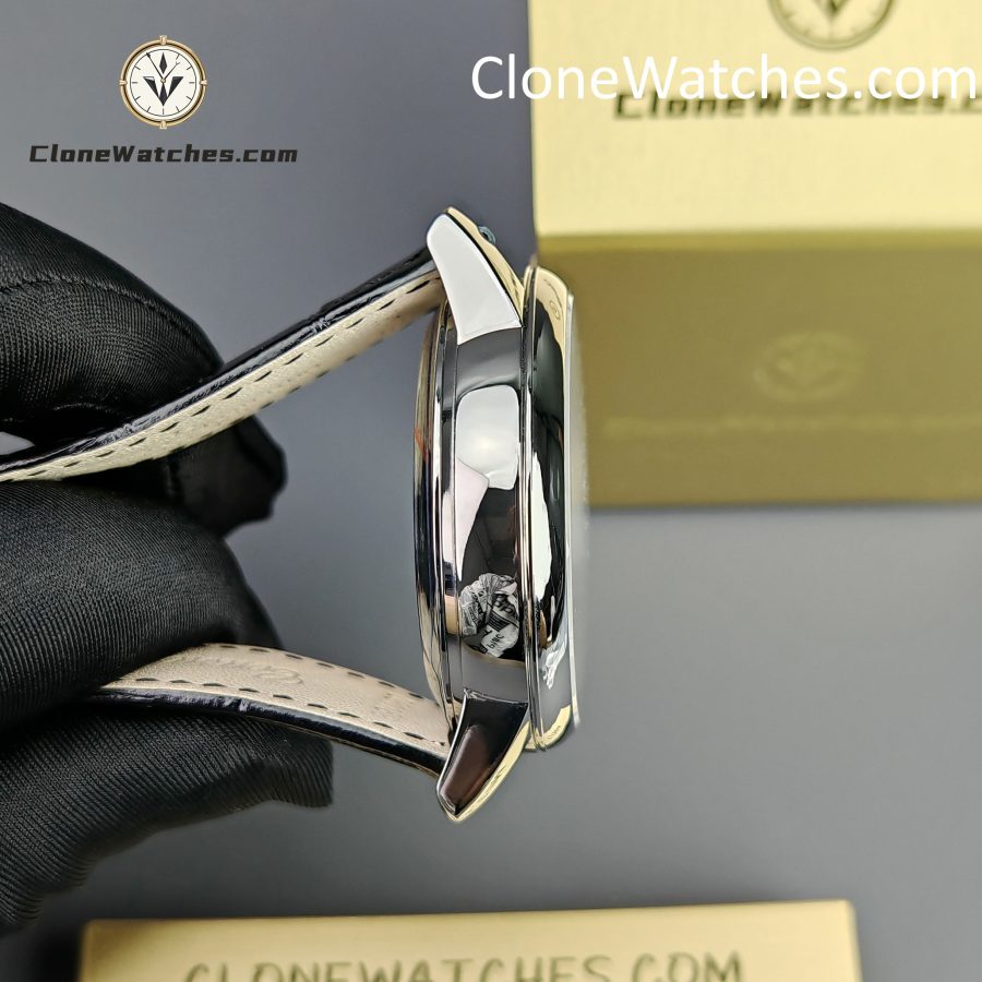 Vacheron Constantin Super Clone Watches 1:1 Patrimony Moon Phase Retrograde Date 4010U/000G-B330 White Dial - Image 9