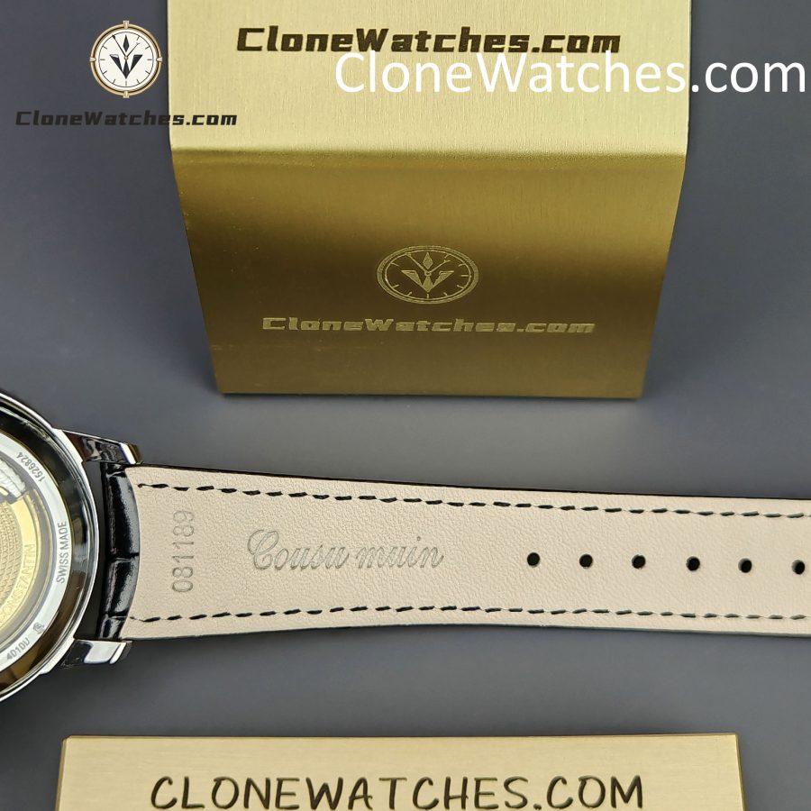 Vacheron Constantin Super Clone Watches 1:1 Patrimony Moon Phase Retrograde Date 4010U/000G-B330 White Dial - Image 11