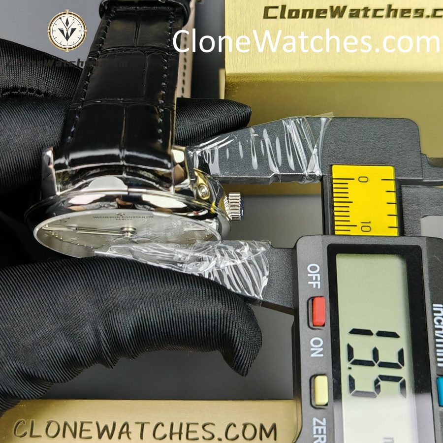 Vacheron Constantin Super Clone Watches 1:1 Patrimony Moon Phase Retrograde Date 4010U/000G-B330 White Dial - Image 14