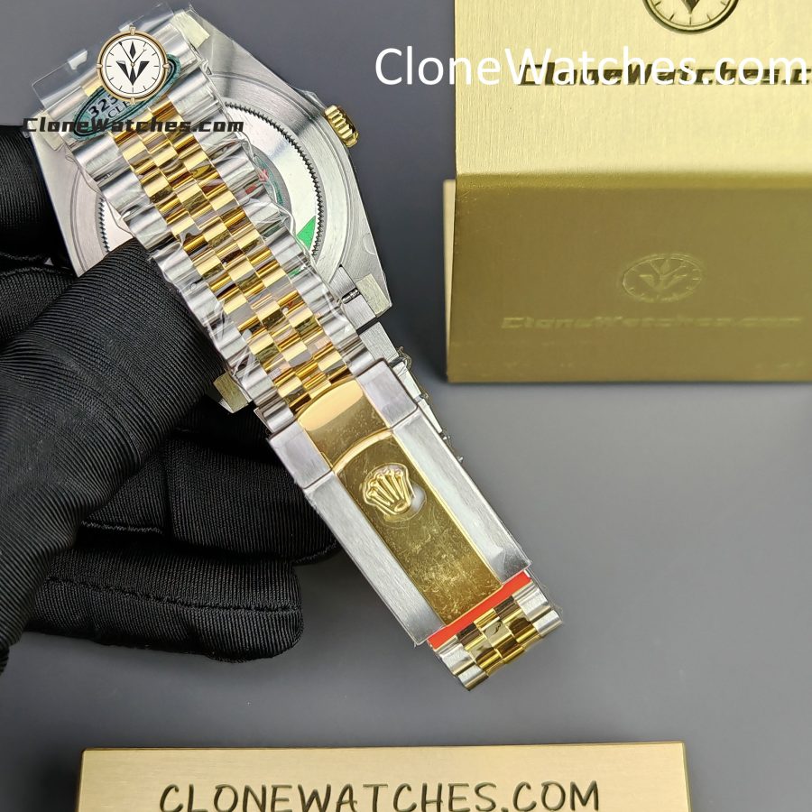 Rolex Super Clone Watches 1:1 DateJust Gold Dial 126333 - 0010 Jubilee 41MM 3235 Movement - Image 7