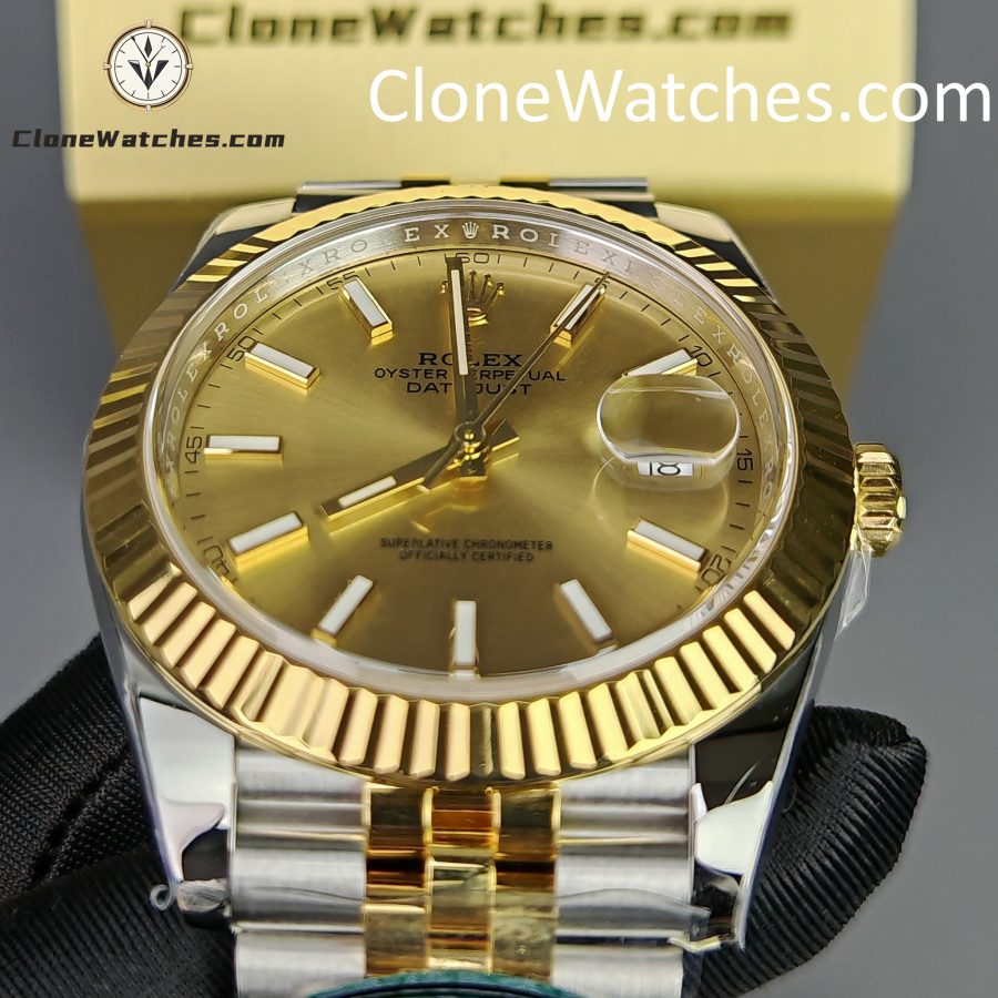 Rolex Super Clone Watches 1:1 DateJust Gold Dial 126333 - 0010 Jubilee 41MM 3235 Movement - Image 14