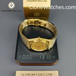 Vacheron Constantin Super Clone Watches 1:1 Historiques “222” 4200H/222J-B935 Gold Dial - Image 16