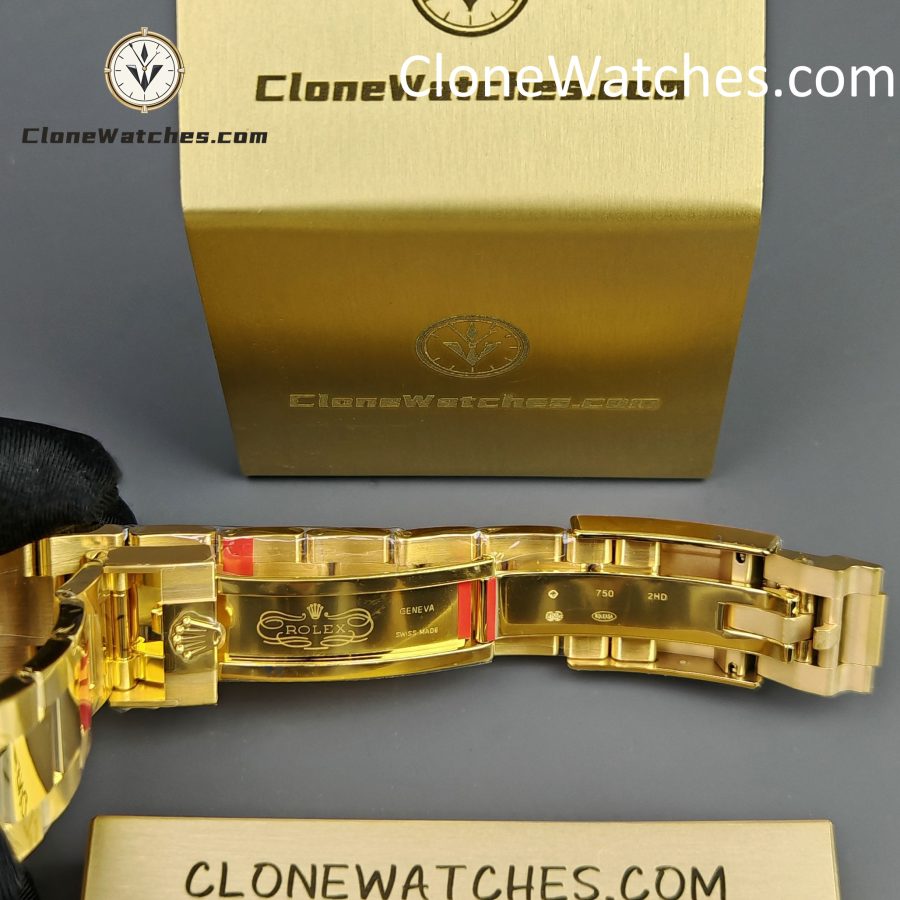 Rolex Super Clone Watches 1:1 Daytona 18K Gold Green Dial M116508-0013 4130 Movement - Image 12