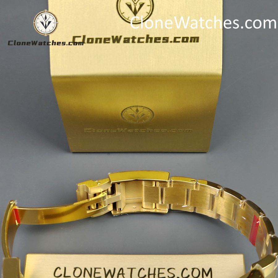Rolex Super Clone Watches 1:1 Daytona 18K Gold Green Dial M116508-0013 4130 Movement - Image 13