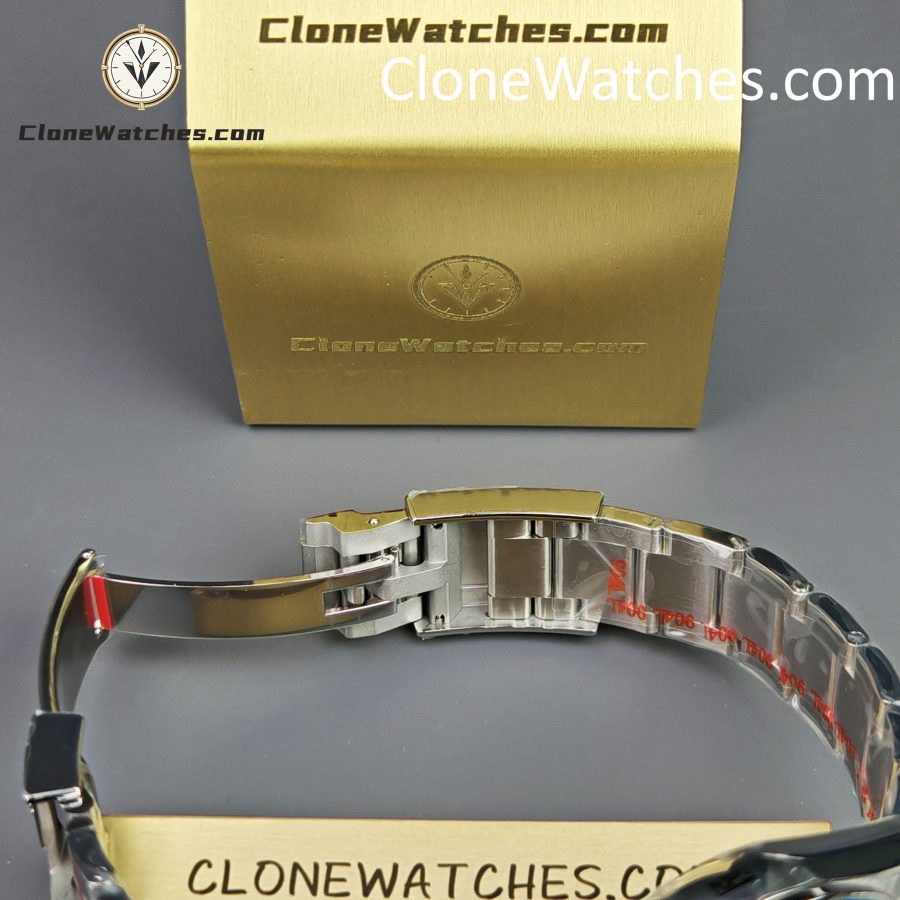 Rolex Super Clone Watches 1:1 Daytona Arolla Blue Crystal Skeleton Dial Diamonds Bezel 4130 Movement - Image 12