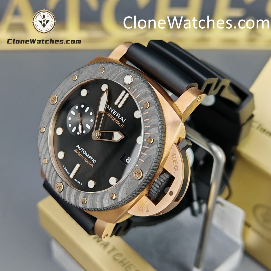 Panerai Super Clone Watches 1:1 Submersible QuarantaQuattro Goldtech OroCarbo PAM1070 - Image 3