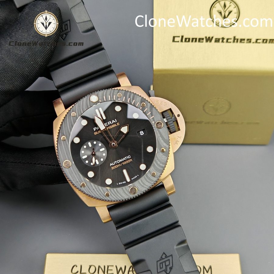 Panerai Super Clone Watches 1:1 Submersible QuarantaQuattro Goldtech OroCarbo PAM1070 - Image 6