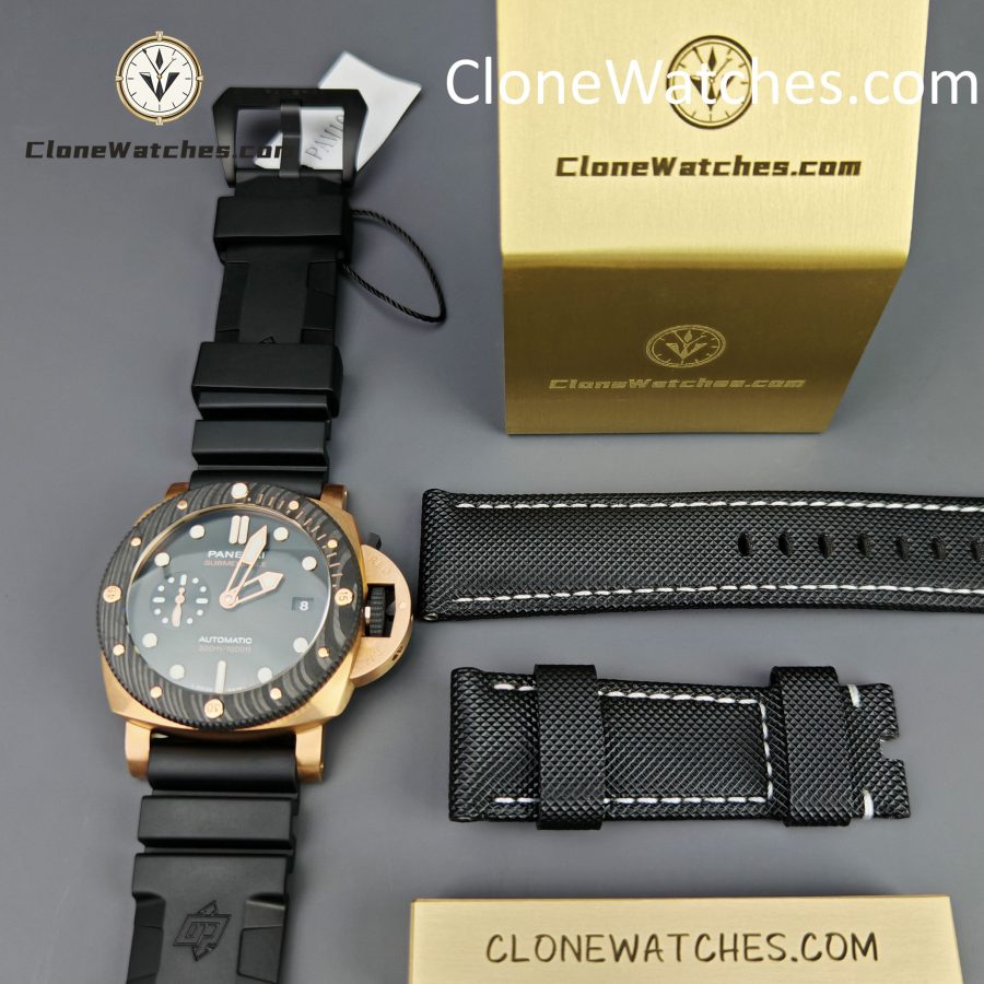 Panerai Super Clone Watches 1:1 Submersible QuarantaQuattro Goldtech OroCarbo PAM1070 - Image 13