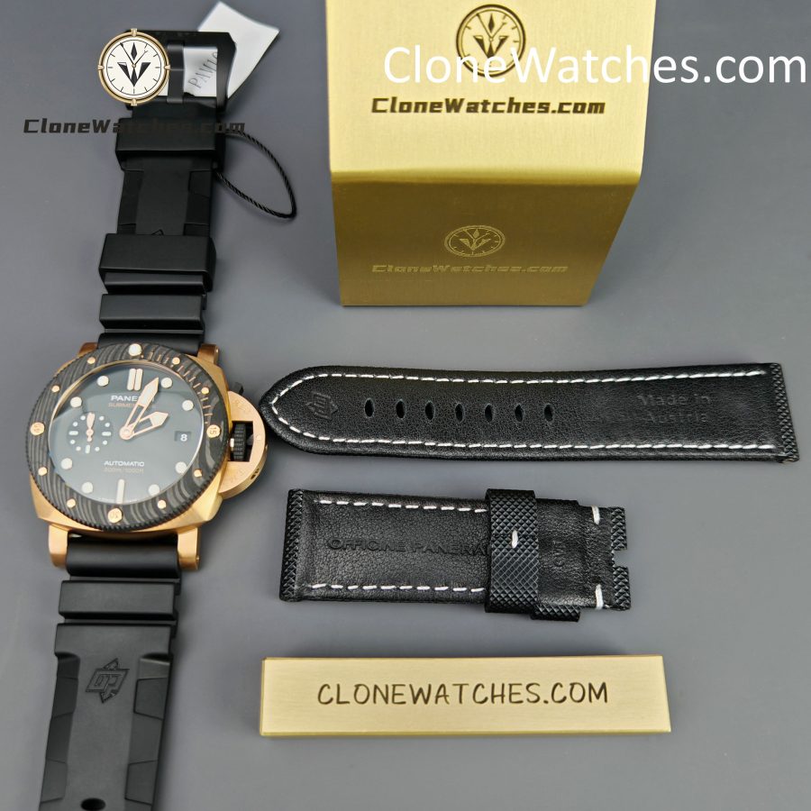 Panerai Super Clone Watches 1:1 Submersible QuarantaQuattro Goldtech OroCarbo PAM1070 - Image 14