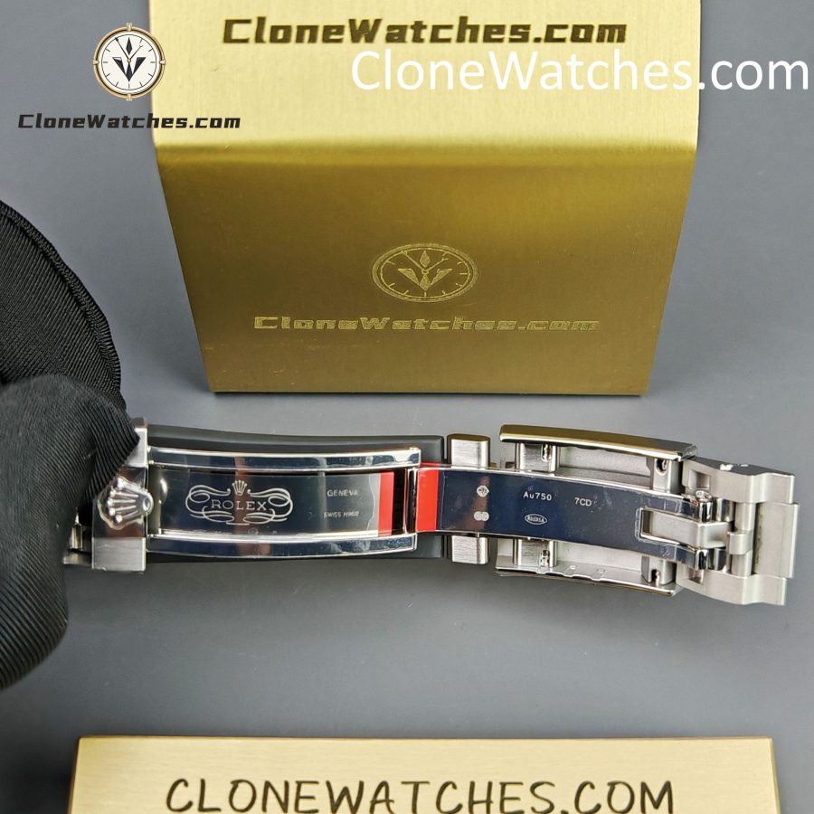 Rolex Super Clone Watches 1:1 Daytona Silver/Black Dial Rubber Strap M116519 4130 Movement - Image 10