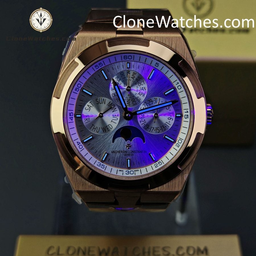 Vacheron Constantin Super Clone Watches 1:1 Overseas perpetual calendar Rose Gold 4300V/220R-B064 - Image 2