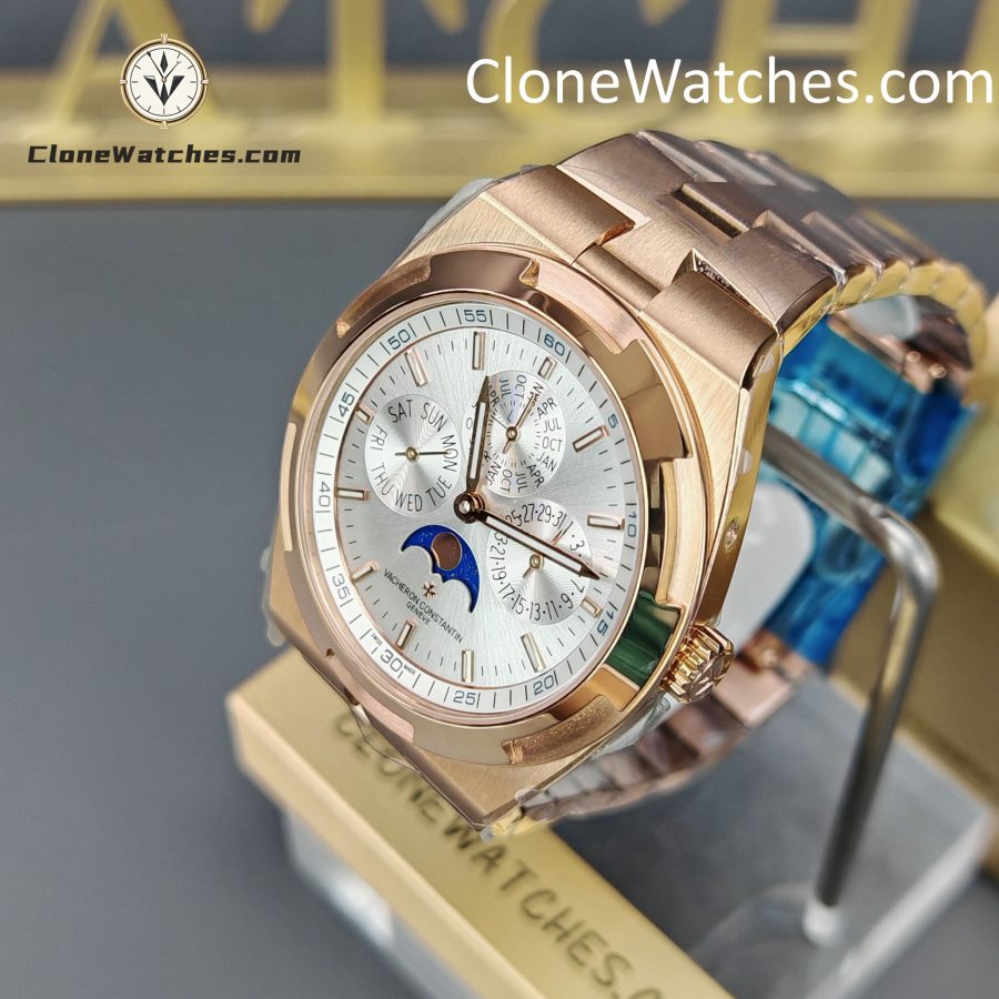 Vacheron Constantin Super Clone Watches 1:1 Overseas perpetual calendar Rose Gold 4300V/220R-B064 - Image 3