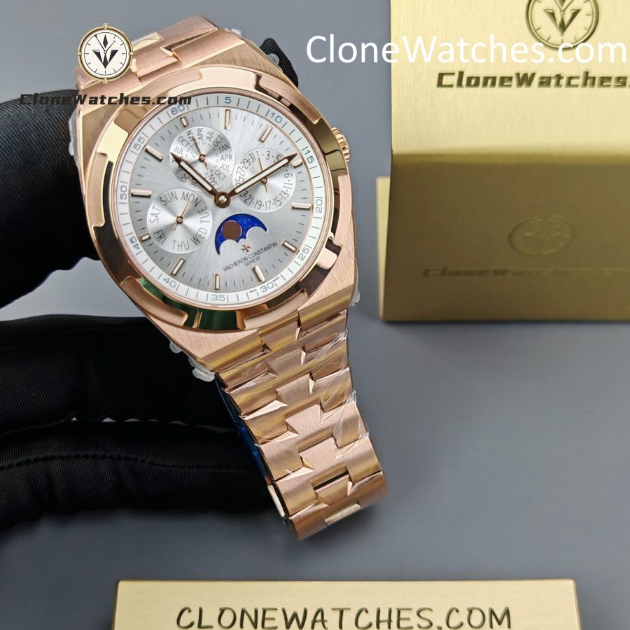 Vacheron Constantin Super Clone Watches 1:1 Overseas perpetual calendar Rose Gold 4300V/220R-B064 - Image 4