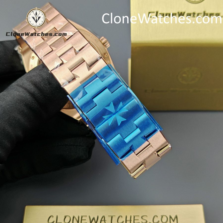 Vacheron Constantin Super Clone Watches 1:1 Overseas perpetual calendar Rose Gold 4300V/220R-B064 - Image 7