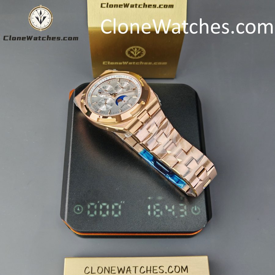 Vacheron Constantin Super Clone Watches 1:1 Overseas perpetual calendar Rose Gold 4300V/220R-B064 - Image 15