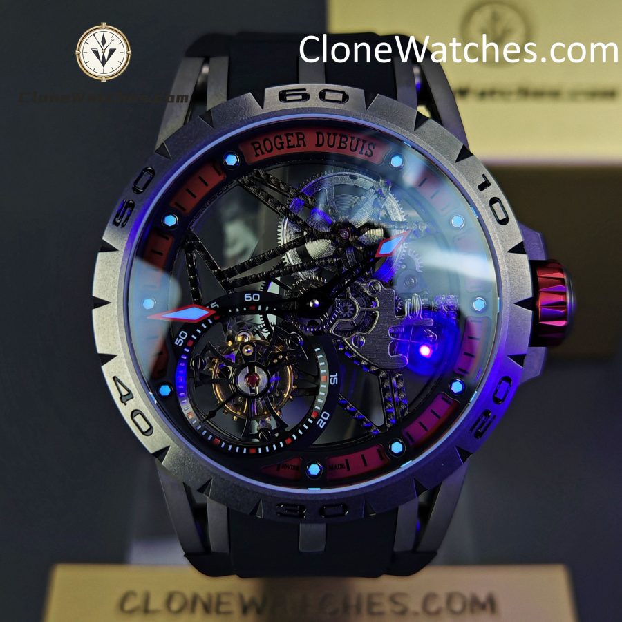 Roger Dubuis Super Clone Watches 1:1 Excalibur Spider Skeleton Tourbillon RDDBEX0545 42MM - Image 2