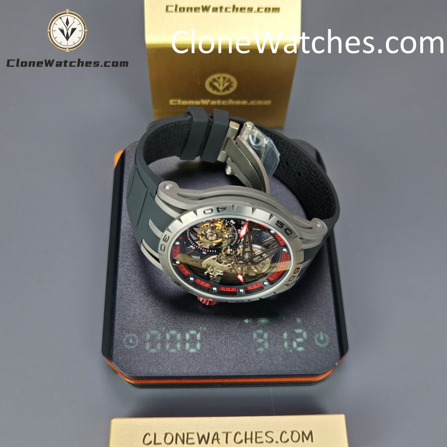 Roger Dubuis Super Clone Watches 1:1 Excalibur Spider Skeleton Tourbillon RDDBEX0545 42MM - Image 13