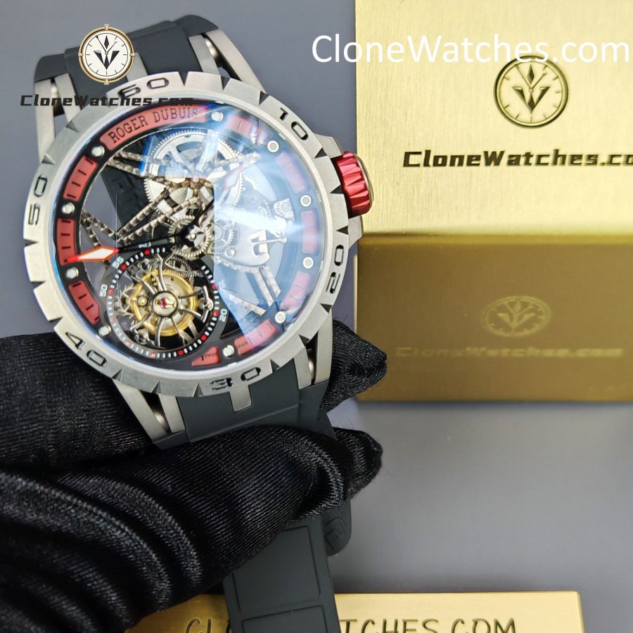Roger Dubuis Super Clone Watches 1:1 Excalibur Spider Skeleton Tourbillon RDDBEX0545 42MM - Image 4
