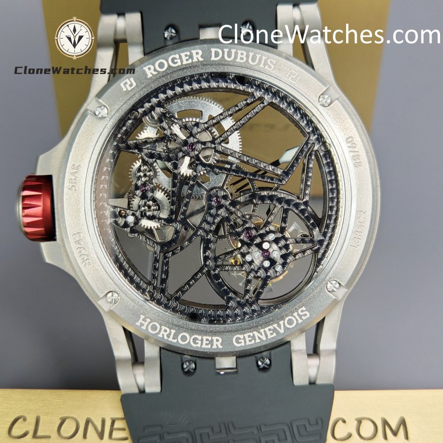 Roger Dubuis Super Clone Watches 1:1 Excalibur Spider Skeleton Tourbillon RDDBEX0545 42MM - Image 11
