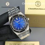 Audemars Piguet Super Clone Watches 1:1 Royal Oak “Jumbo” 15202IP Blue Dial - Image 6
