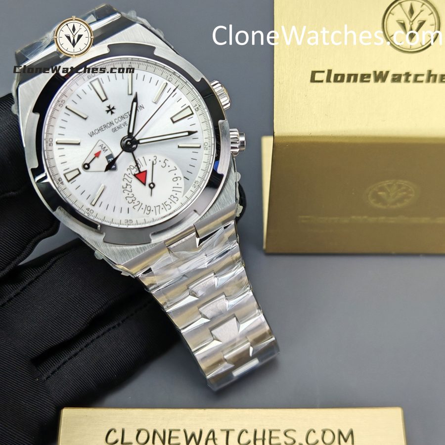 Vacheron Constantin Super Clone Watches 1:1 Overseas Dual Time 7920V/210A-B333 White Dial - Image 3