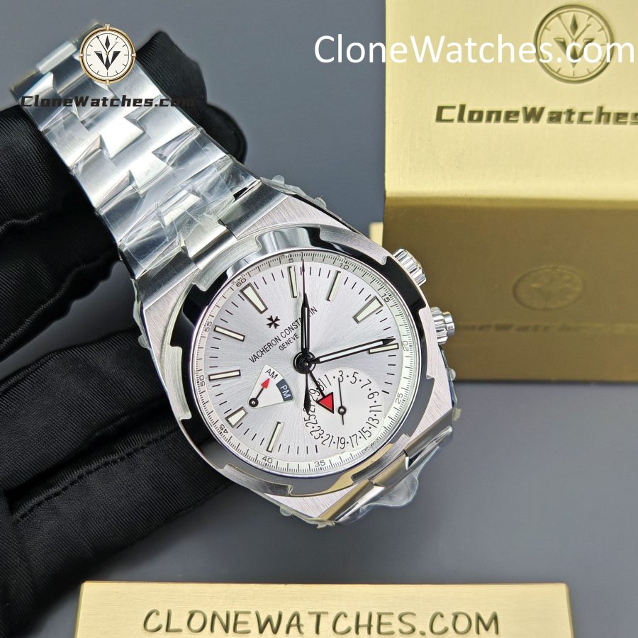 Vacheron Constantin Super Clone Watches 1:1 Overseas Dual Time 7920V/210A-B333 White Dial - Image 4