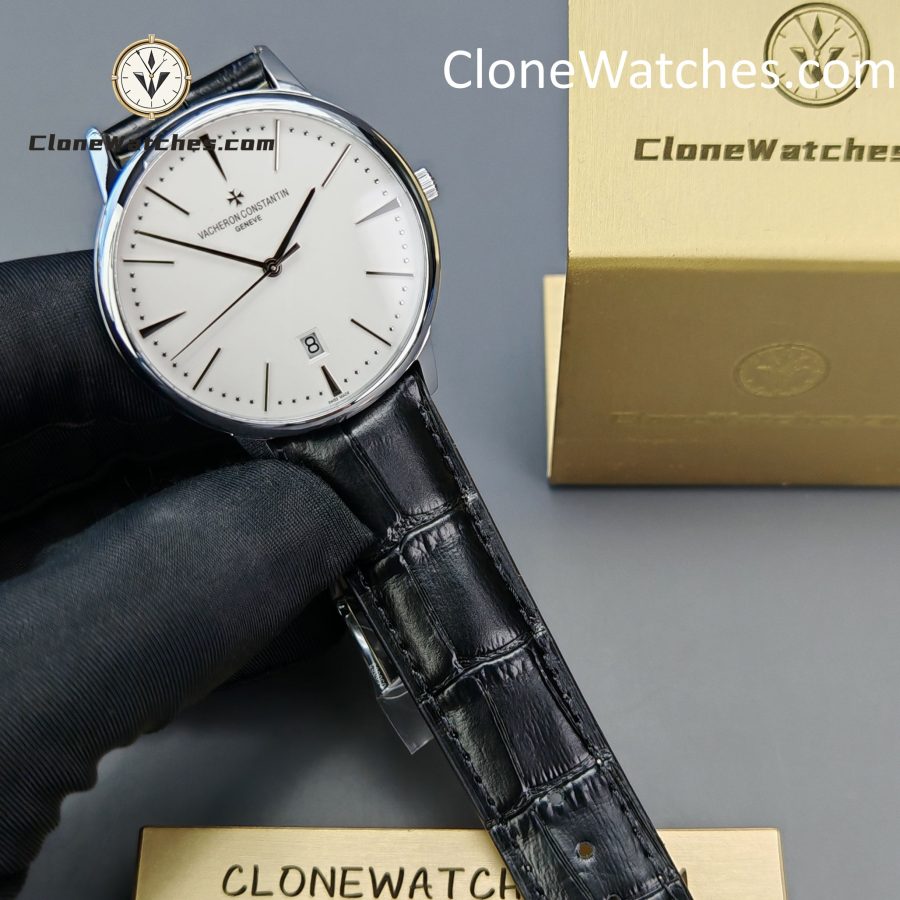Vacheron Constantin Super Clone Watches 1:1 Patrimony 85180/000G-9230 White Dial - Image 3