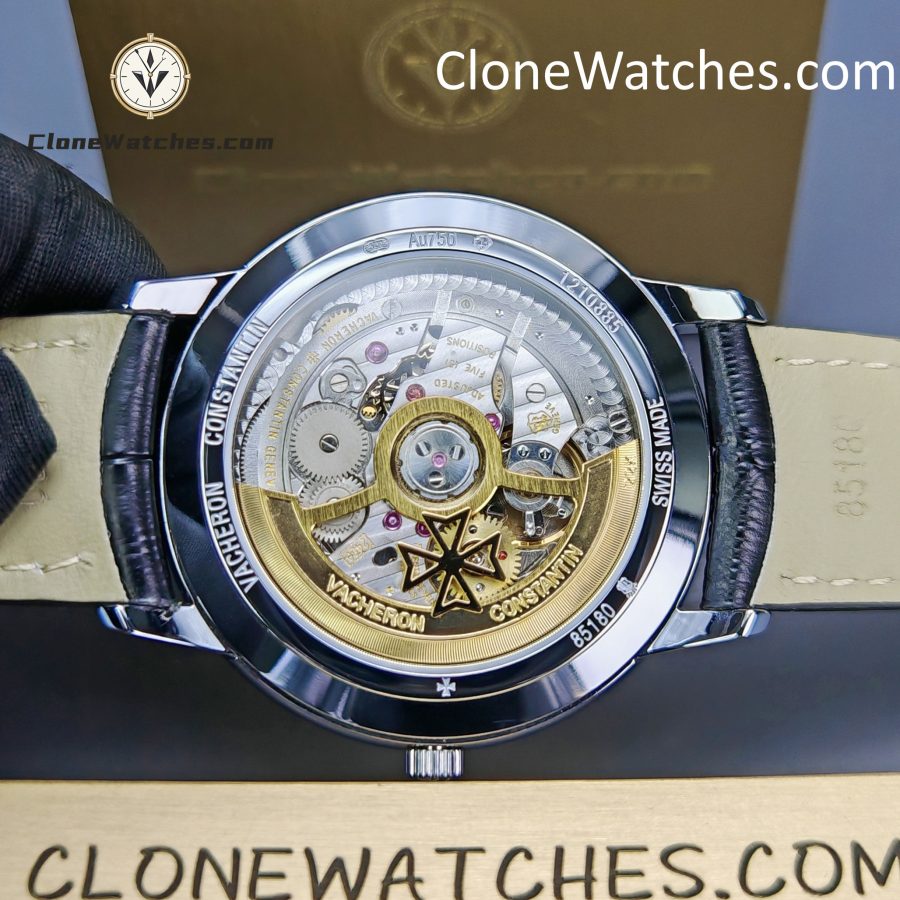 Vacheron Constantin Super Clone Watches 1:1 Patrimony 85180/000G-9230 White Dial - Image 12