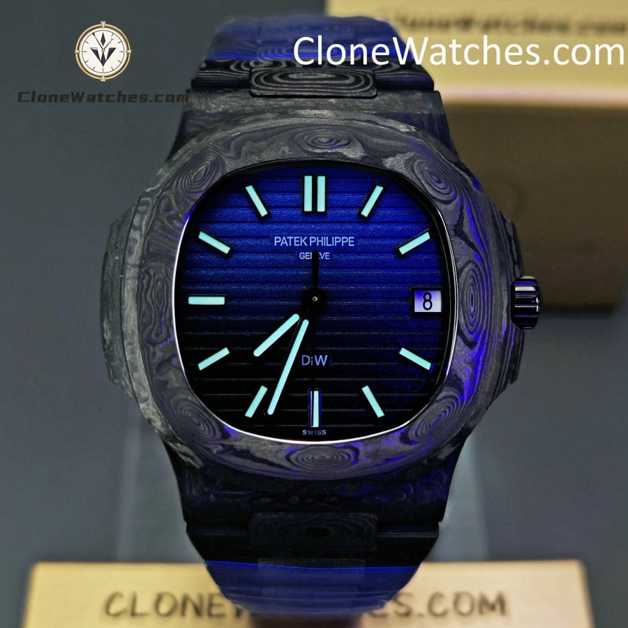 Modified Super Clone Watches 1:1 DiW Patek Philippe Nautilus 5711 BLACK GRAIL G-BLUE - Image 2
