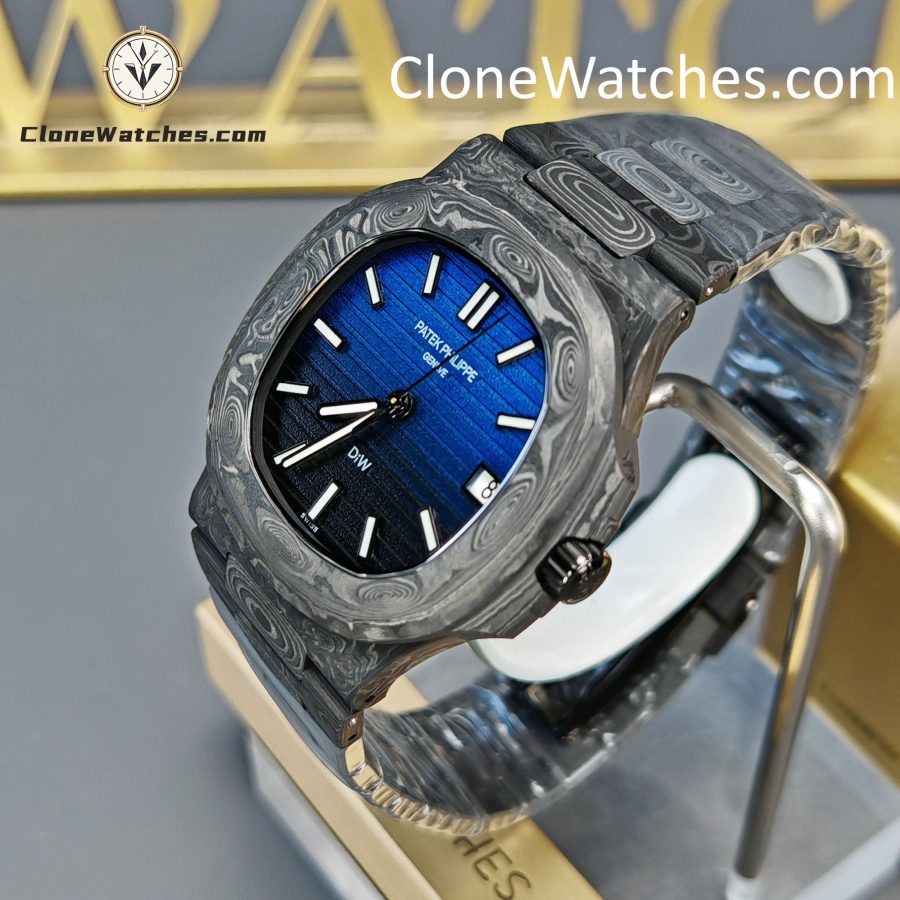 Modified Super Clone Watches 1:1 DiW Patek Philippe Nautilus 5711 BLACK GRAIL G-BLUE - Image 3