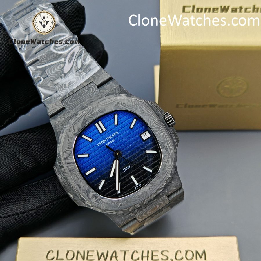 Modified Super Clone Watches 1:1 DiW Patek Philippe Nautilus 5711 BLACK GRAIL G-BLUE - Image 5