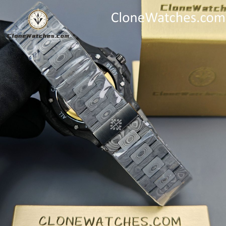 Modified Super Clone Watches 1:1 DiW Patek Philippe Nautilus 5711 BLACK GRAIL G-BLUE - Image 7
