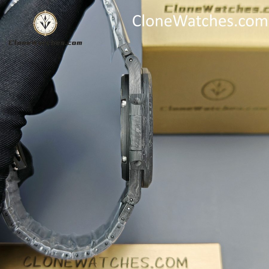 Modified Super Clone Watches 1:1 DiW Patek Philippe Nautilus 5711 BLACK GRAIL G-BLUE - Image 9