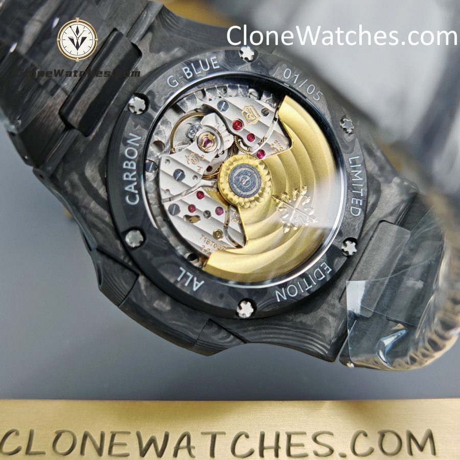Modified Super Clone Watches 1:1 DiW Patek Philippe Nautilus 5711 BLACK GRAIL G-BLUE - Image 11