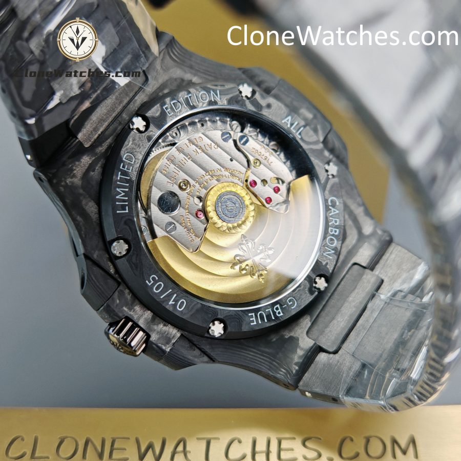Modified Super Clone Watches 1:1 DiW Patek Philippe Nautilus 5711 BLACK GRAIL G-BLUE - Image 12