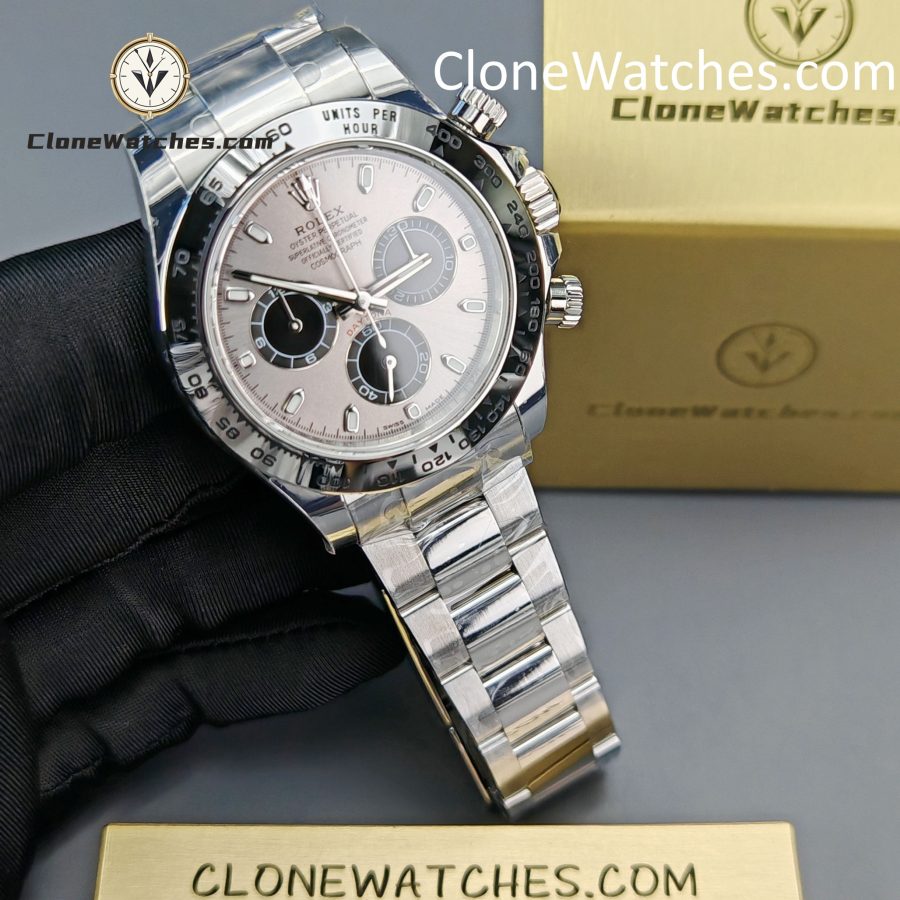 Rolex Super Clone Watches 1:1 Daytona Gray Dial m116509-0072 4130 Movement - Image 4