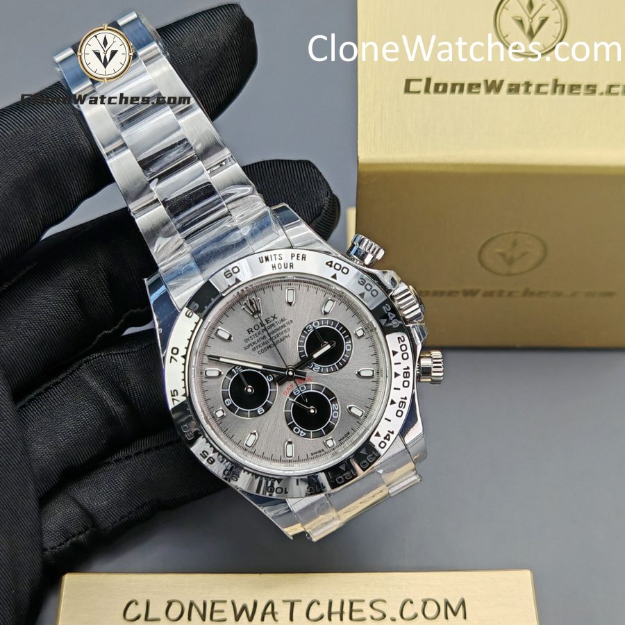 Rolex Super Clone Watches 1:1 Daytona Gray Dial m116509-0072 4130 Movement - Image 5