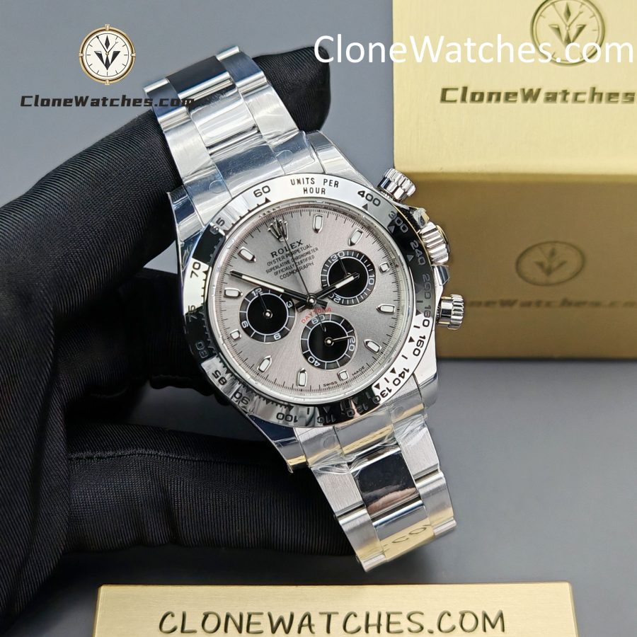 Rolex Super Clone Watches 1:1 Daytona Gray Dial m116509-0072 4130 Movement - Image 6