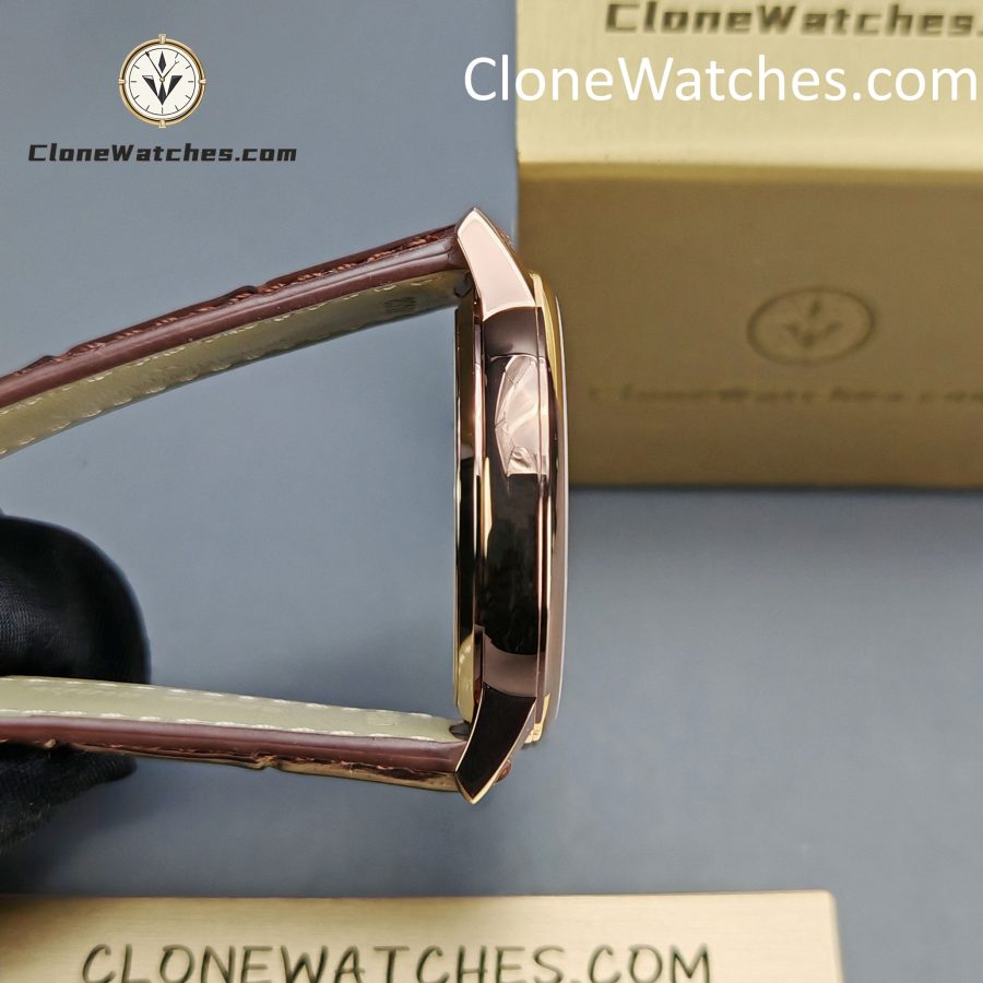 Vacheron Constantin Super Clone Watches 1:1 Patrimony Rose Gold 85180/000R-9248 White Dial - Image 7