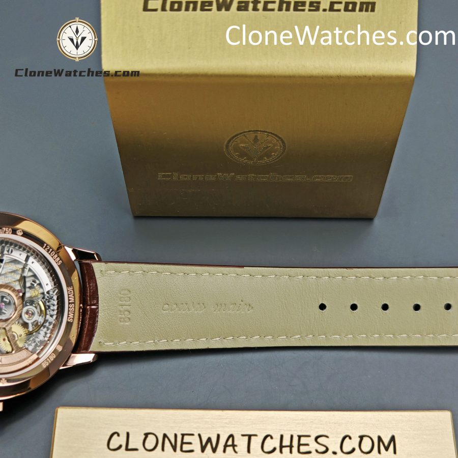Vacheron Constantin Super Clone Watches 1:1 Patrimony Rose Gold 85180/000R-9248 White Dial - Image 8