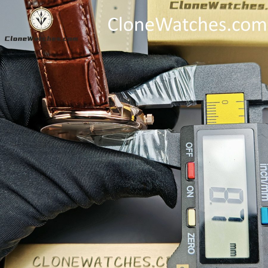 Vacheron Constantin Super Clone Watches 1:1 Patrimony Rose Gold 85180/000R-9248 White Dial - Image 11