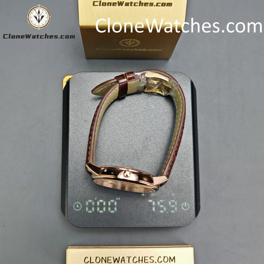 Vacheron Constantin Super Clone Watches 1:1 Patrimony Rose Gold 85180/000R-9248 White Dial - Image 12