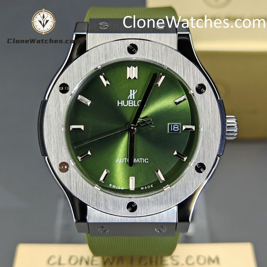 Hublot Super Clone Watches 1:1 Classic Fusion Titanium Green 42MM 542.NX.8970.RX