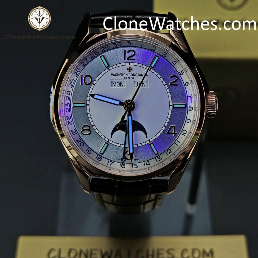 Vacheron Constantin Super Clone Watches 1:1 Fiftysix 4000E/000R-B438 Silver White Dial - Image 2