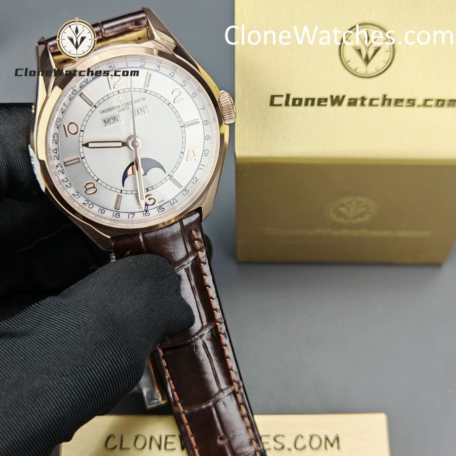 Vacheron Constantin Super Clone Watches 1:1 Fiftysix 4000E/000R-B438 Silver White Dial - Image 4