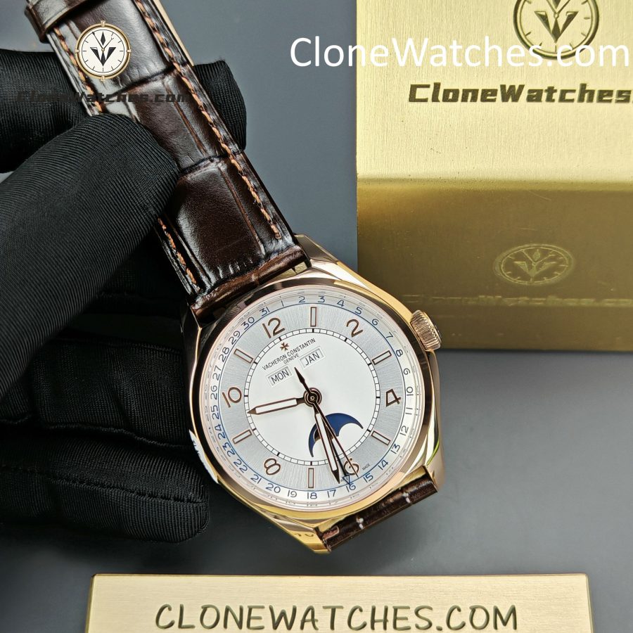 Vacheron Constantin Super Clone Watches 1:1 Fiftysix 4000E/000R-B438 Silver White Dial - Image 5