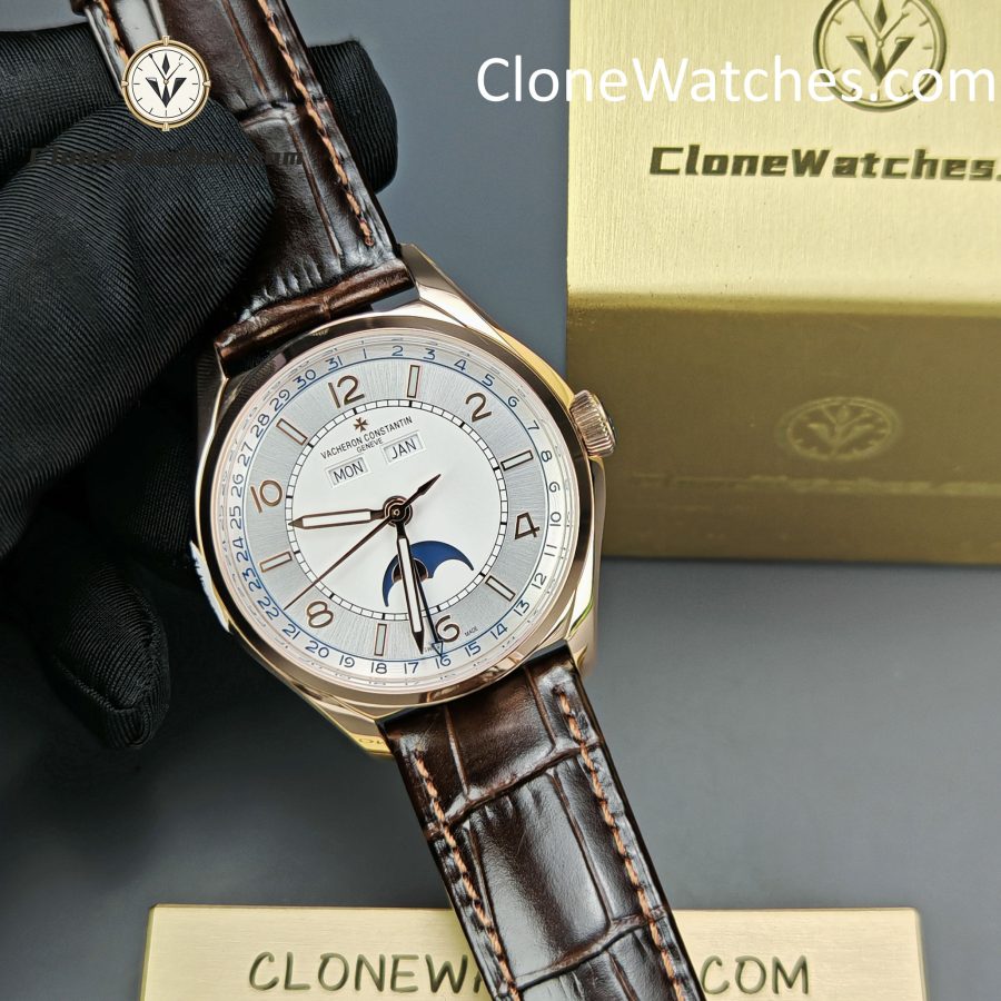 Vacheron Constantin Super Clone Watches 1:1 Fiftysix 4000E/000R-B438 Silver White Dial - Image 6