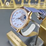 Vacheron Constantin Super Clone Watches 1:1 Égérie Moon Phase 8005F/000R-H030 Purple Dial - Image 2