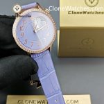 Vacheron Constantin Super Clone Watches 1:1 Égérie Moon Phase 8005F/000R-H030 Purple Dial - Image 3