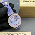 Vacheron Constantin Super Clone Watches 1:1 Égérie Moon Phase 8005F/000R-H030 Purple Dial - Image 4